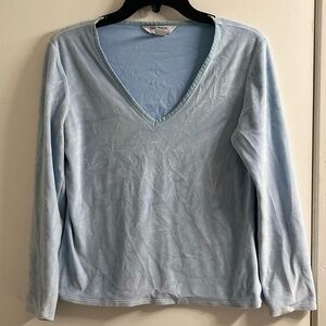 Nautica Sky Blue Velour Pajama Set